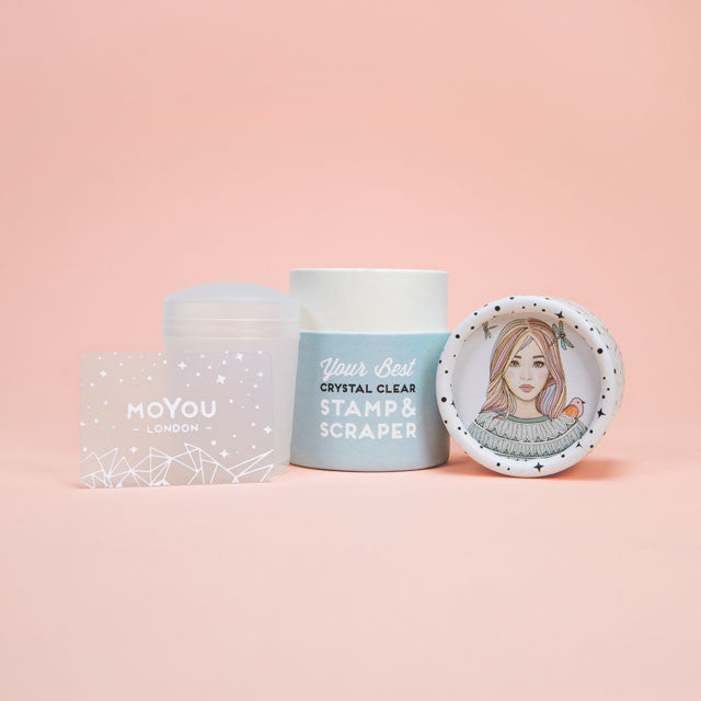 Crystal Clear Stamp & Scraper - Nailshop.ae