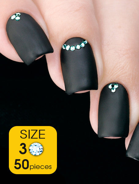 Blue Zircon, size 3ss - Nailshop.ae