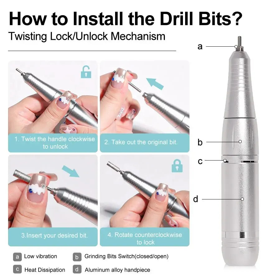 Professional Portable Nail Drill Machine