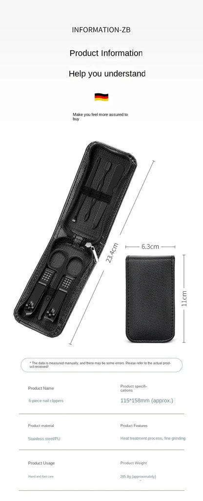 6 Piece Portable Nail Scissors