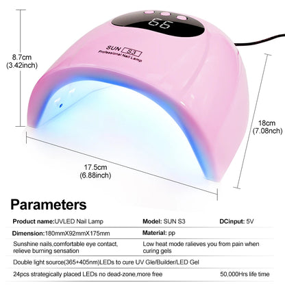 24/6 LED UV Lamp for Nails Gel Polish