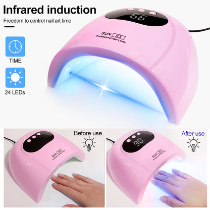 24/6 LED UV Lamp for Nails Gel Polish