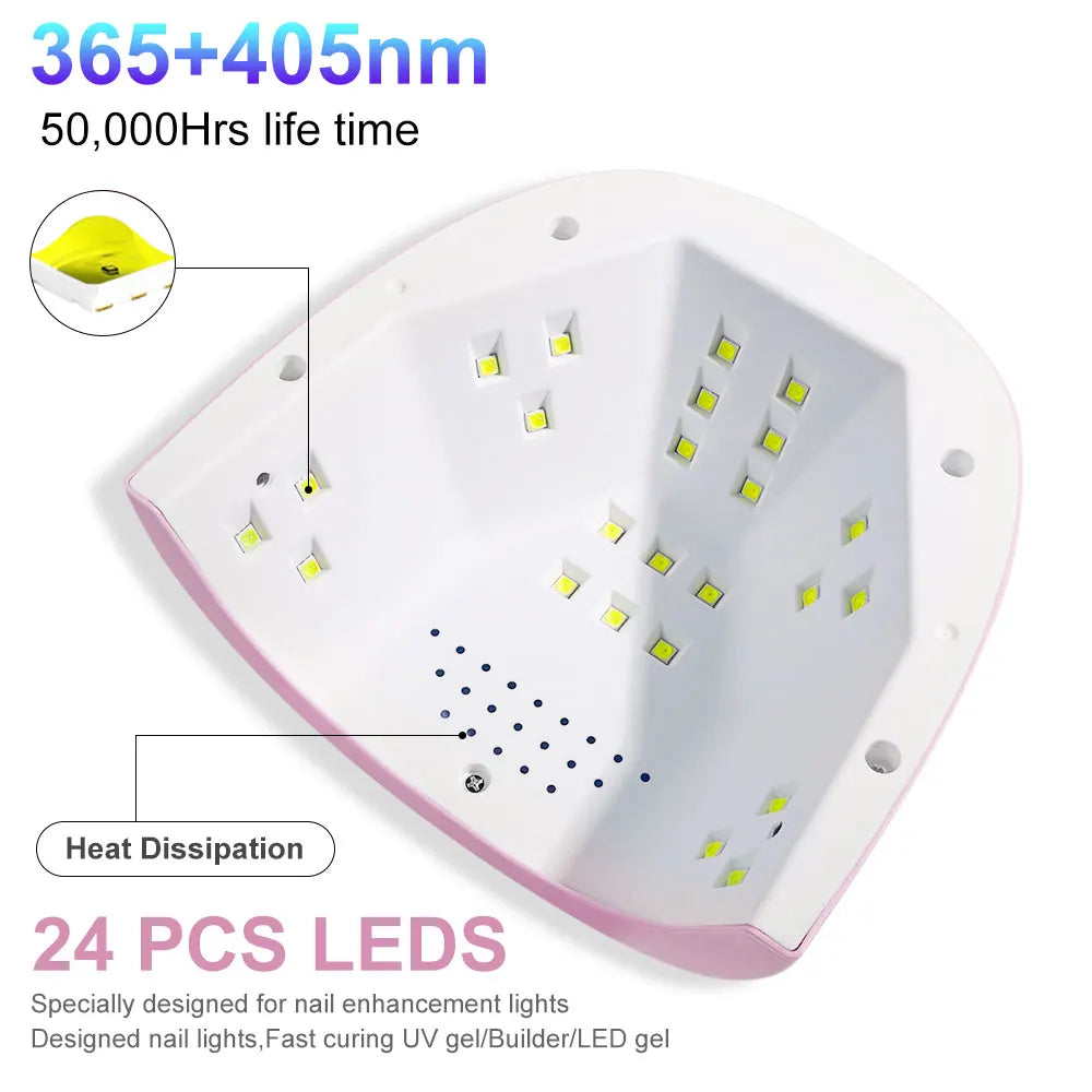 24/6 LED UV Lamp for Nails Gel Polish