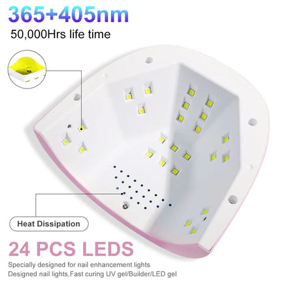 24/6 LED UV Lamp for Nails Gel Polish