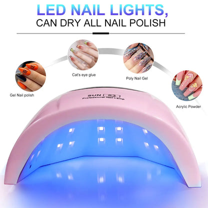 24/6 LED UV Lamp for Nails Gel Polish
