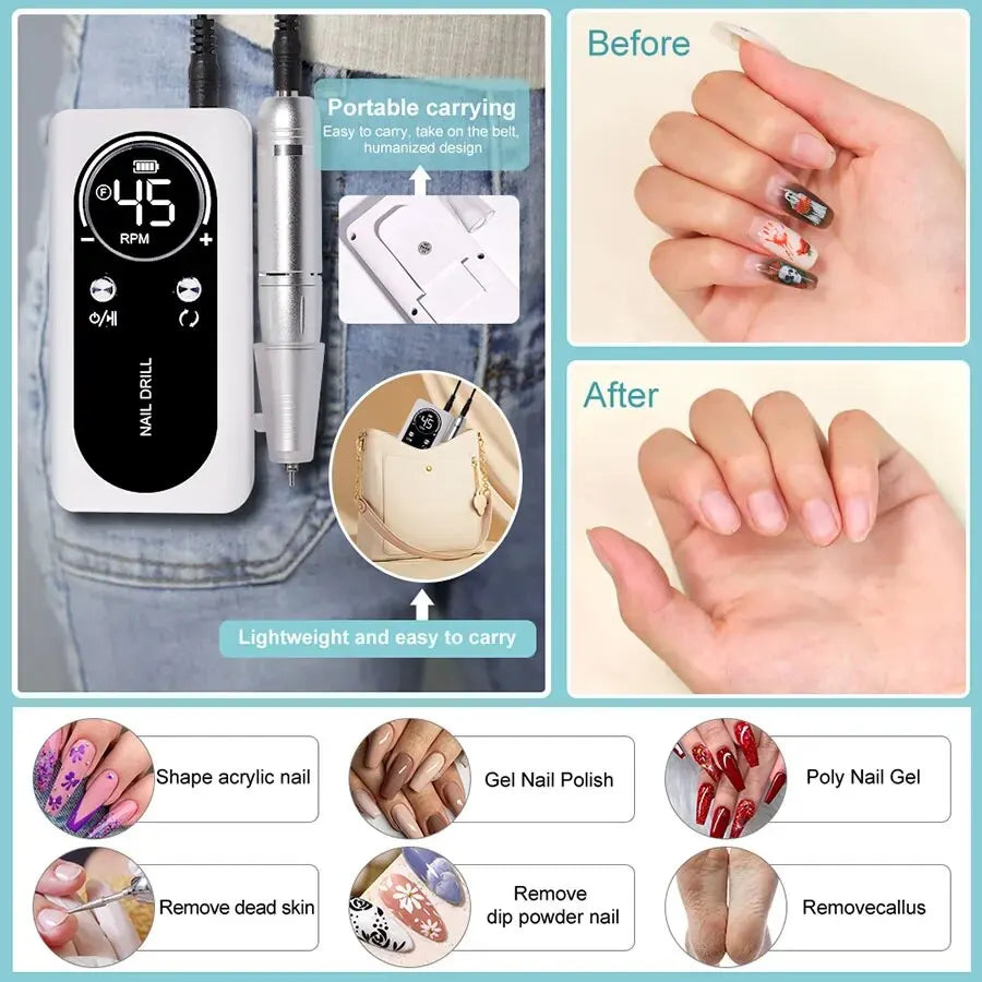 Professional Portable Nail Drill Machine