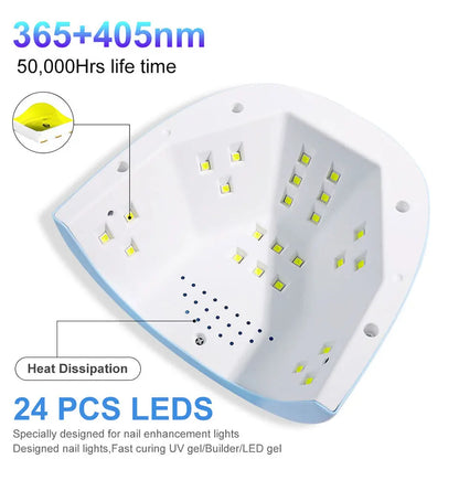 24/6 LED UV Lamp for Nails Gel Polish